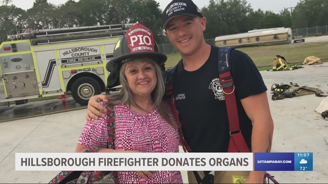 Hillsborough County firefighter who died in ‘catastrophic accident’ continues to save lives as an organ donor