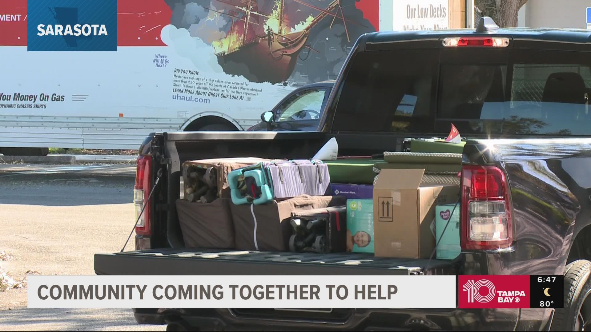 We spoke with Grace Community Church in Sarasota about how they're coming together to donate hundreds of much-needed supplies to those who were impacted by Ian.