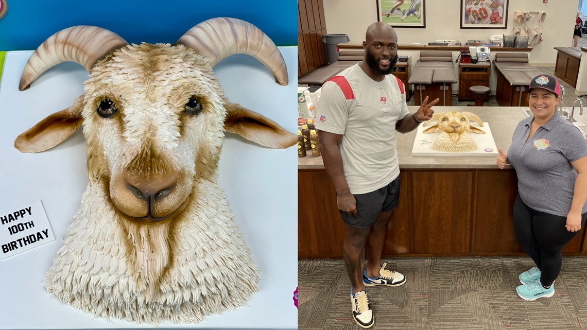 Tom Brady gets goat cake as 45th birthday present