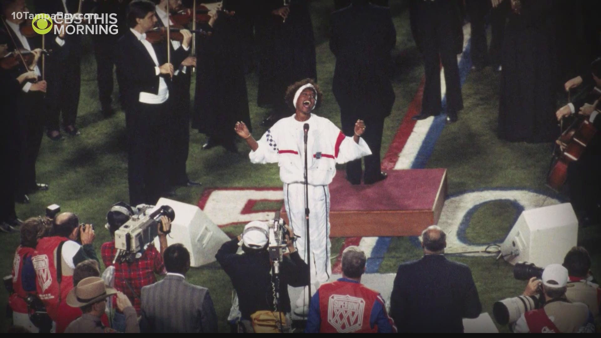 CBS This Morning shows that not everyone at the time was on board with Houston's rendition before she sang at Super Bowl XXV right here in Tampa.