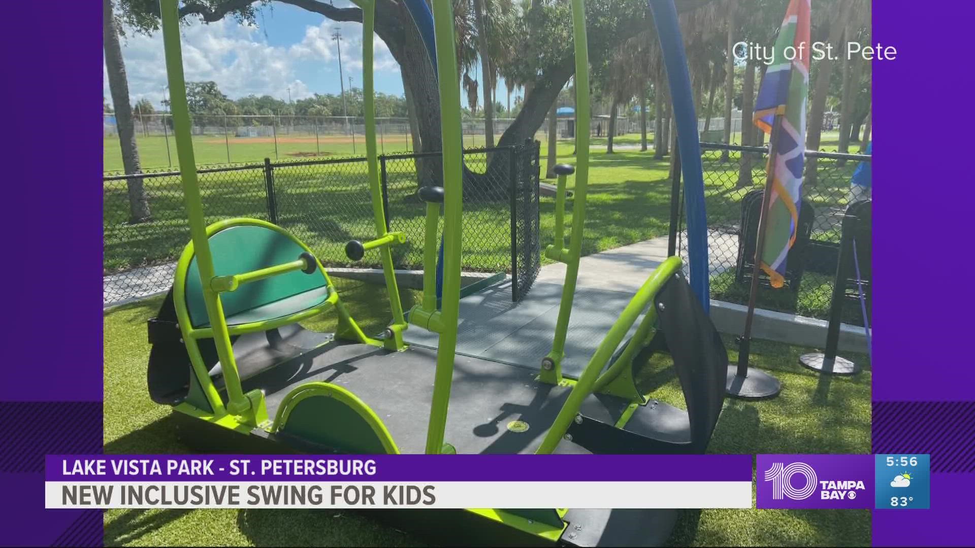 The "We-Go-Swing" features both standard and wheelchair access.