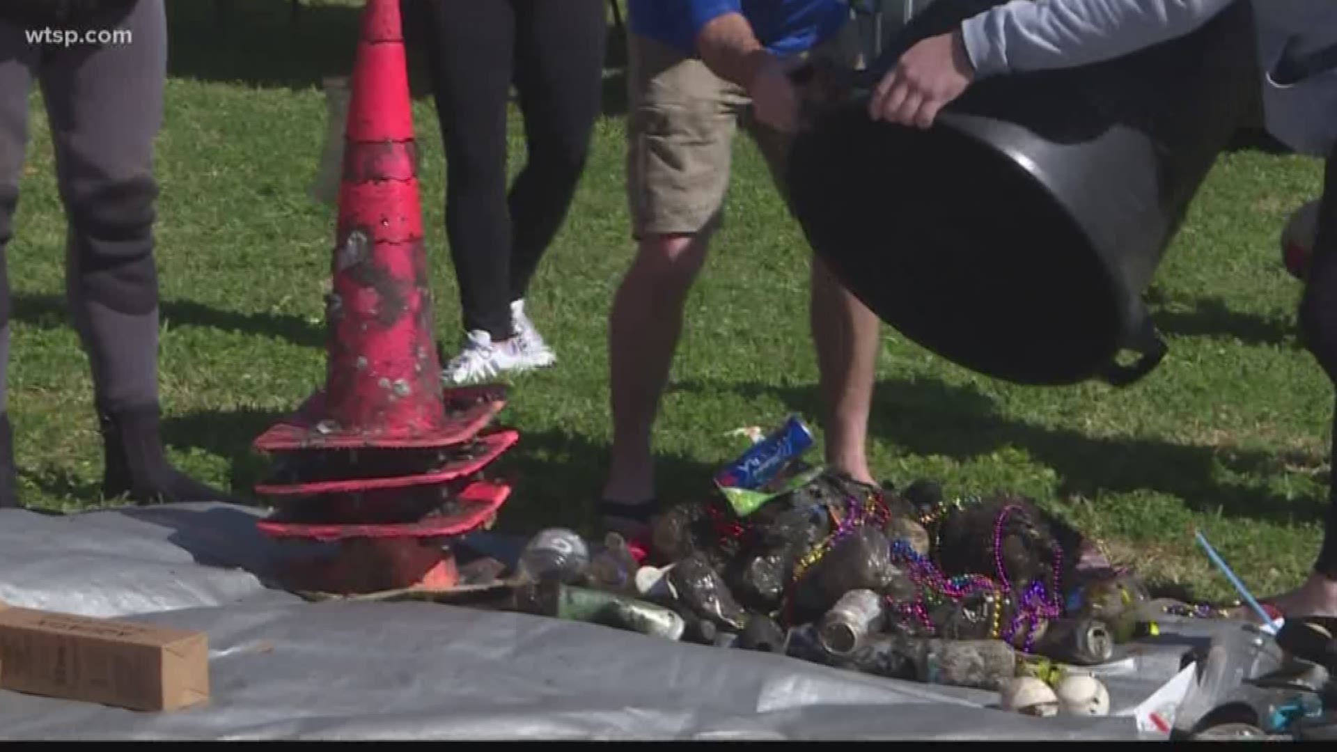 The annual event was held earlier this year in an effort to prevent beads from being swept out further into the Bay.