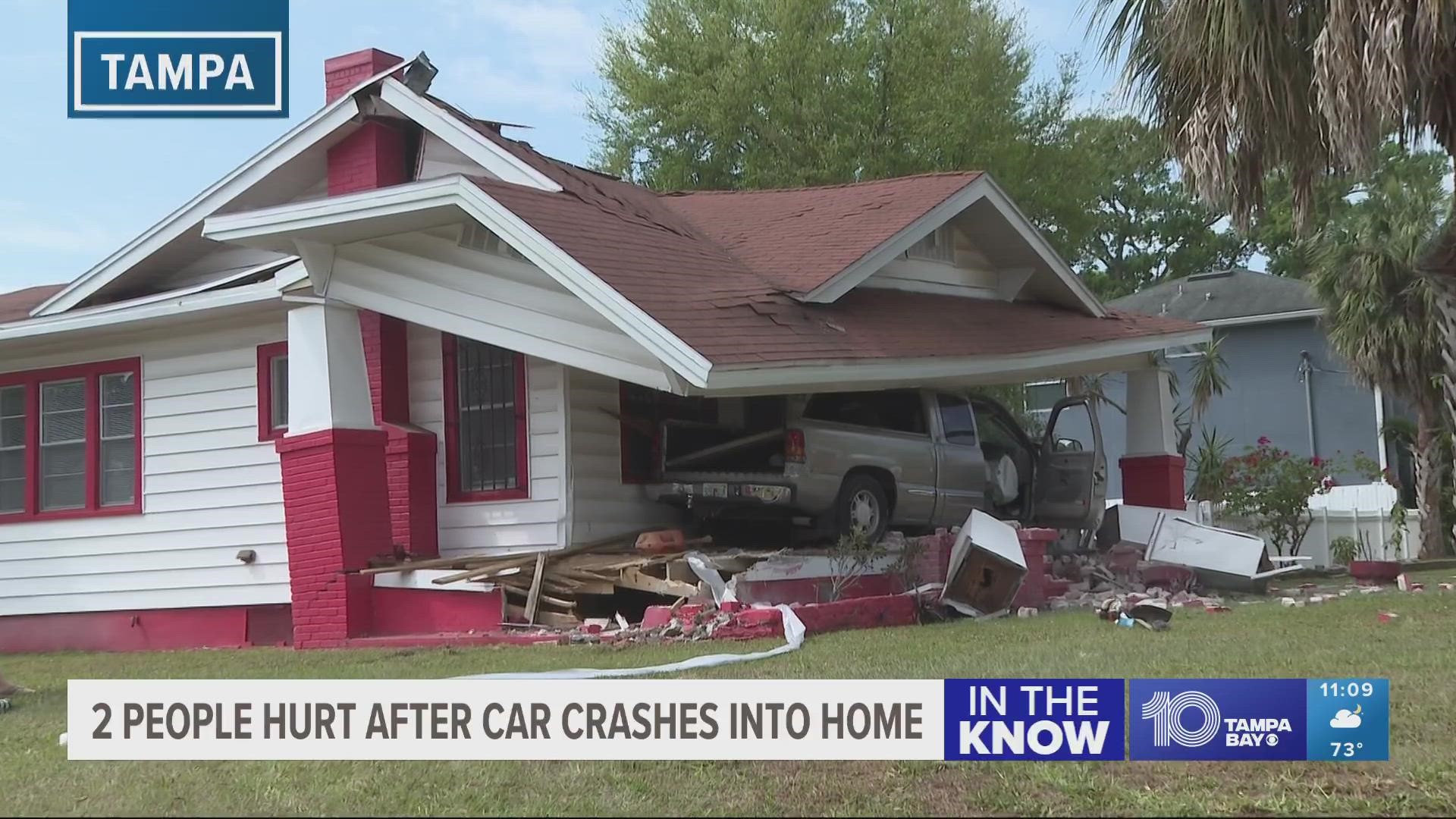 Authorities said an 80-year-old man was driving at the time of the crash.