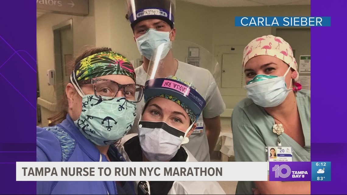 Tampa nurse to run NYC marathon after working in New York ICU at height of pandemic