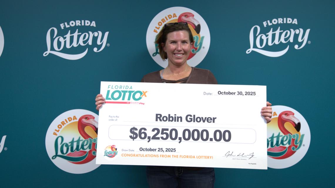 Woman wins $6.25M from Florida Lotto ticket bought at Publix in Manatee County