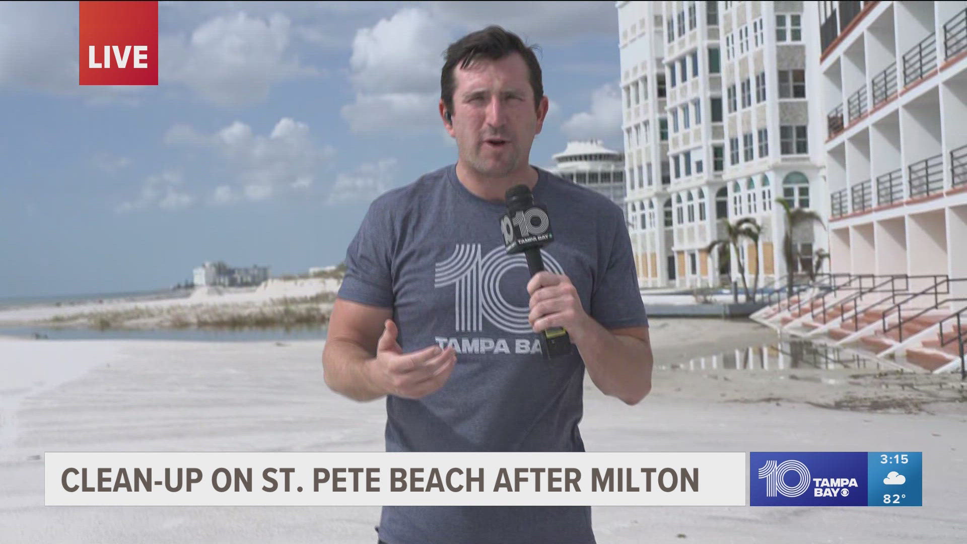 St. Pete Beach had just begun cleaning up from Hurricane Helene when Hurricane Milton came through.