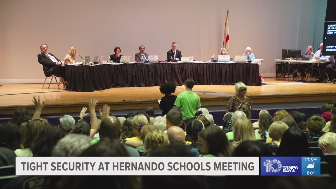 Hundreds Turn Out At Hernando County School Board Meeting Over Disney