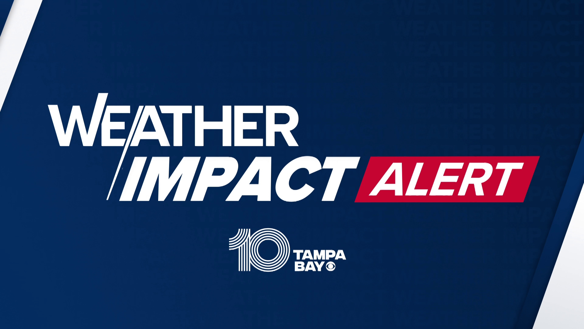 A Weather Impact Alert is in place for the threat of hail and damaging winds during afternoon storms over the next three days across Tampa Bay.