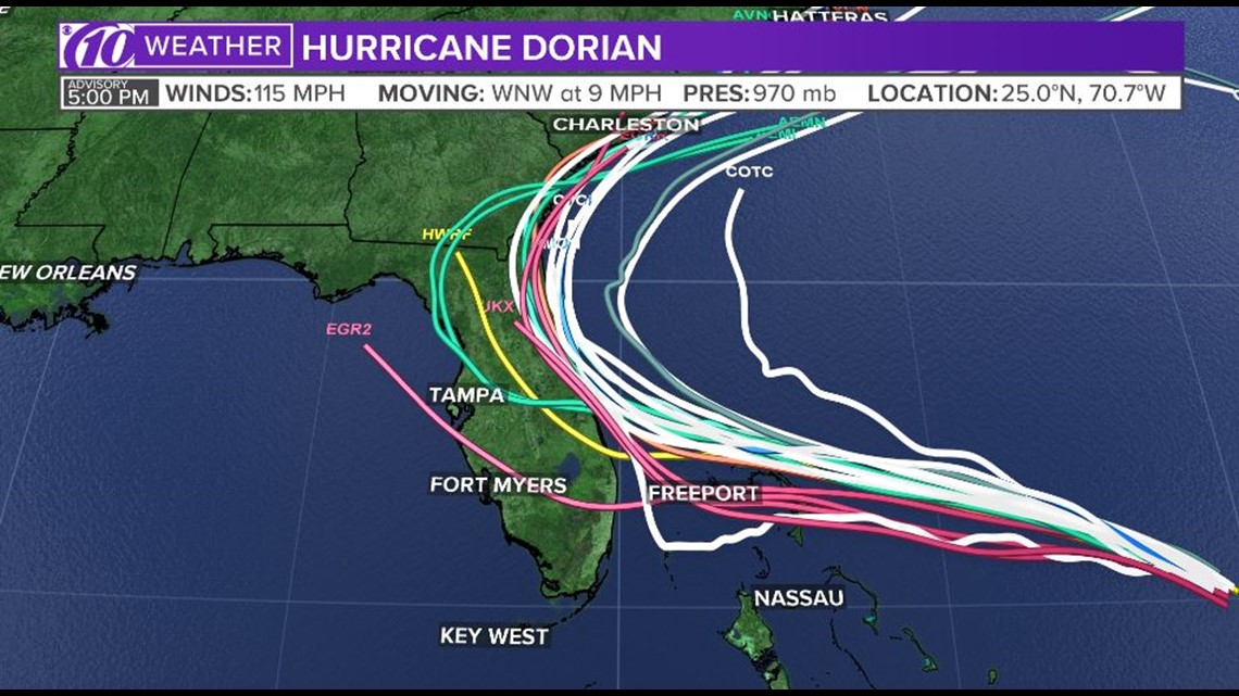 What are spaghetti models? Spaghetti models and Hurricane Dorian | wtsp.com