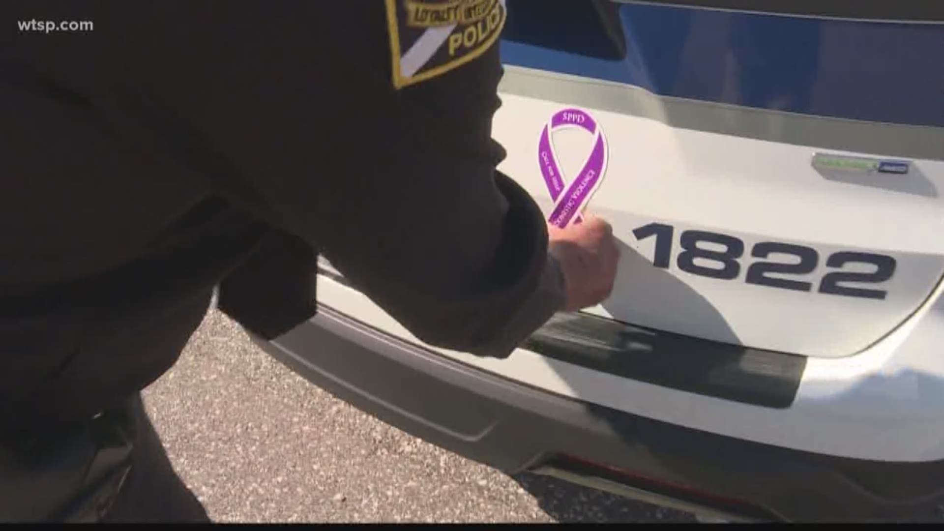 Patrol cars will carry a message that domestic violence is not acceptable.