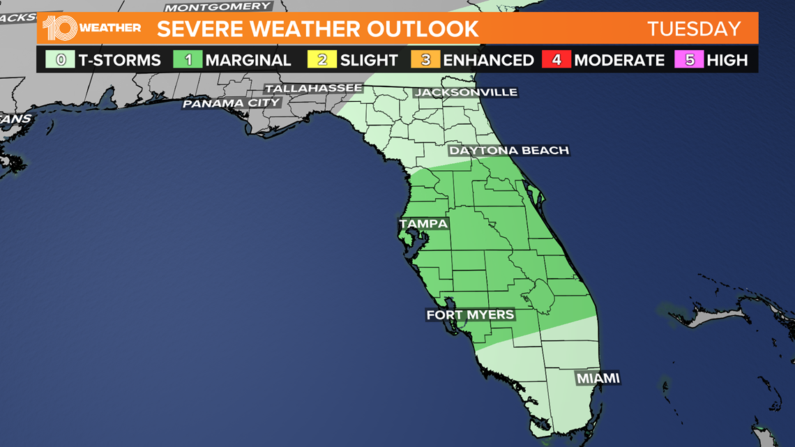 Tampa Bay forecast Will there be rain and storms this week?