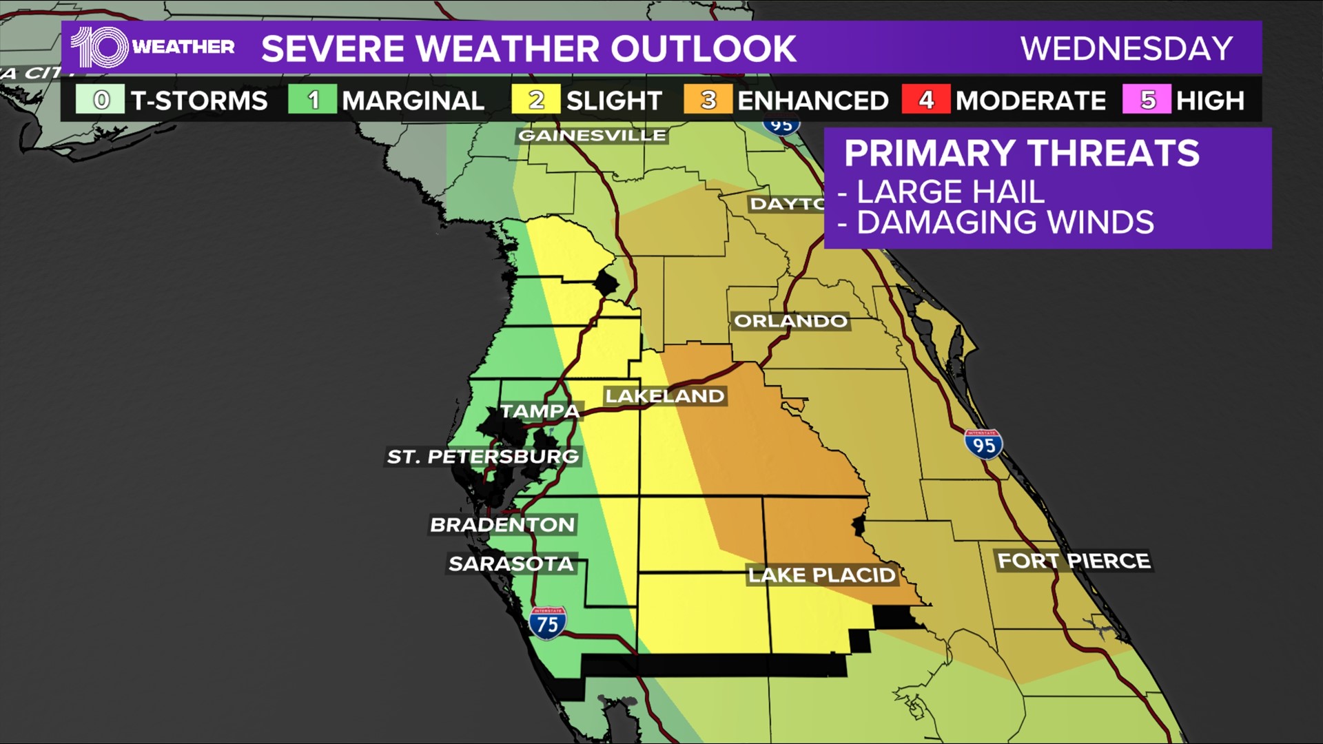 Severe thunderstorm watch issued for Florida peninsula | wtsp.com