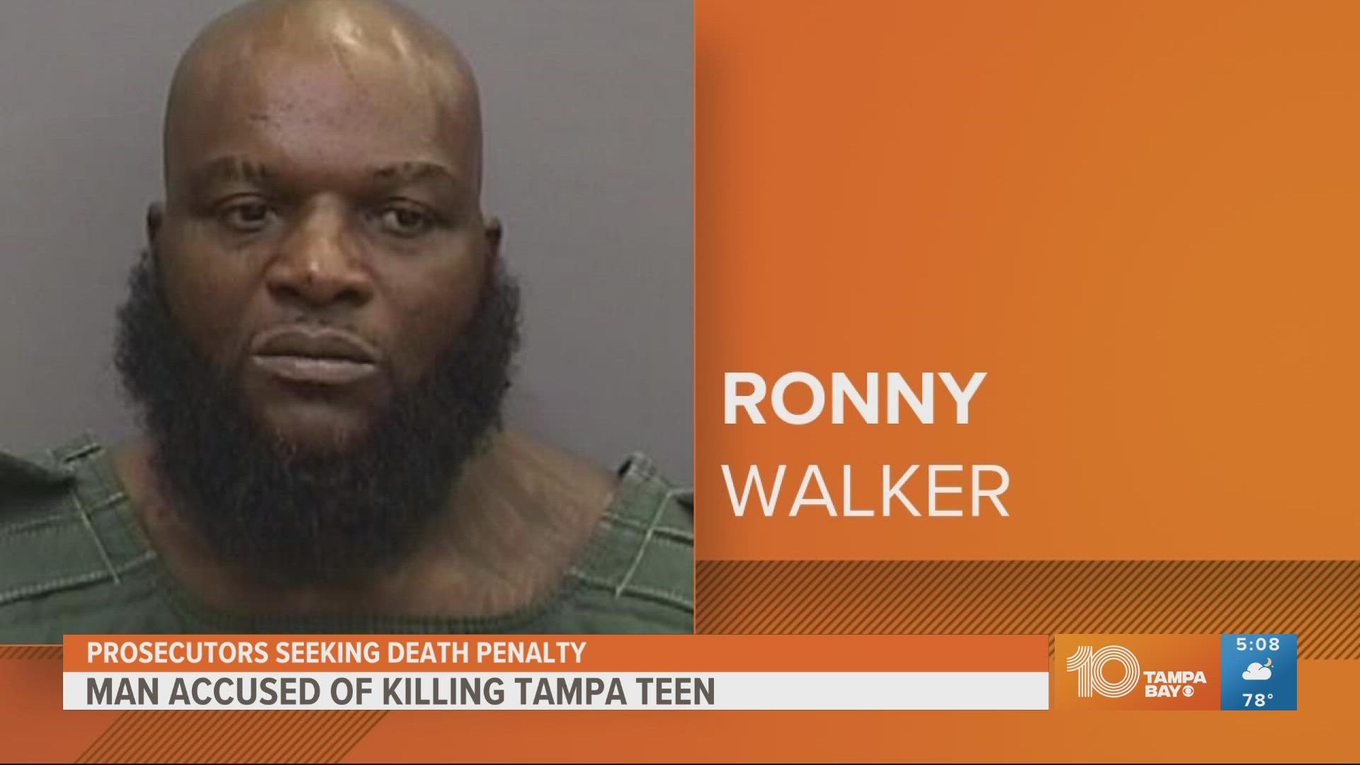 Ronny Walker is charged with first-degree murder for the shooting death of the missing 14-year-old.