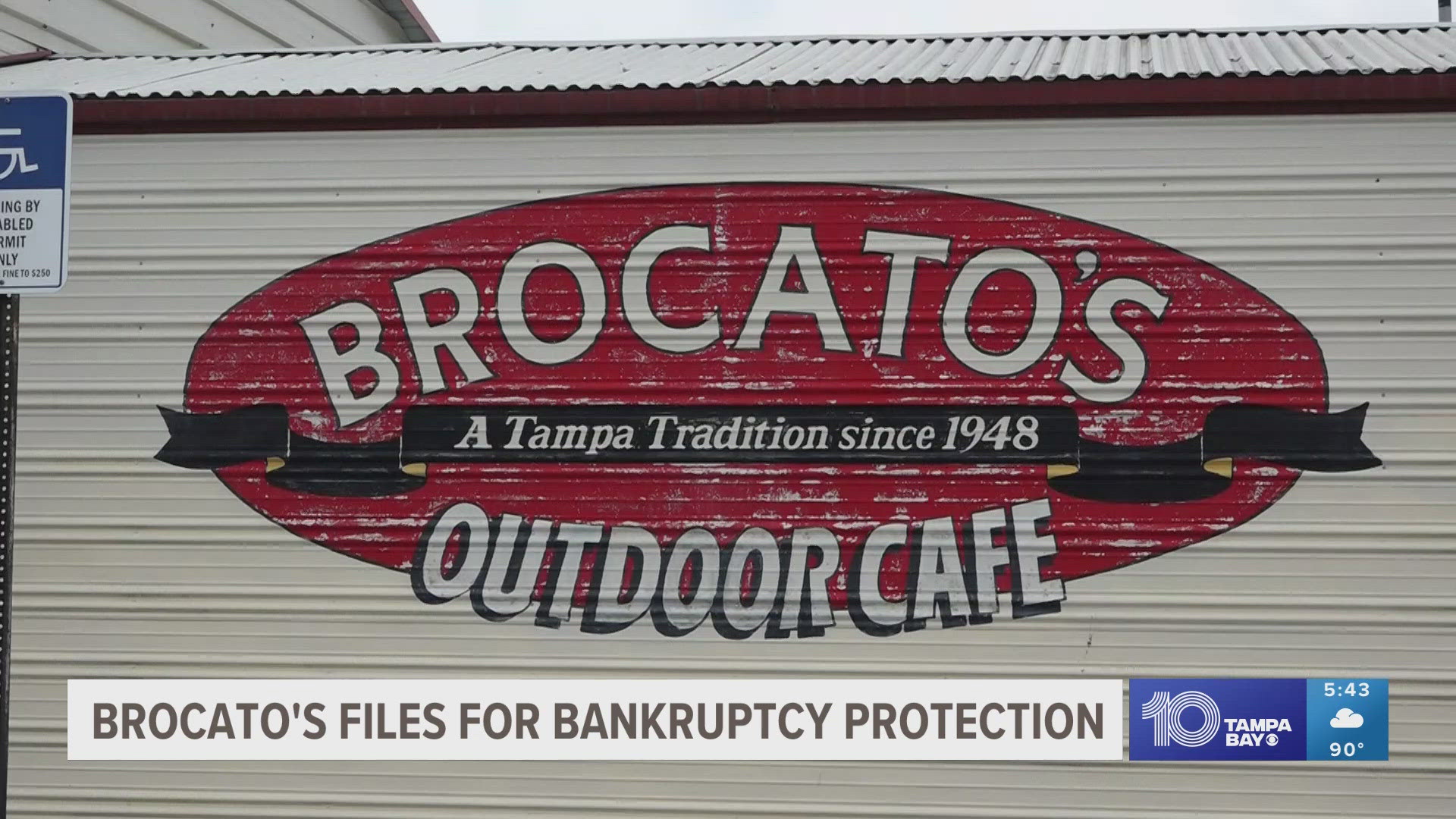 At the time of the bankruptcy filing, Brocato's also had 13 employees. The restructuring plan is in front of a judge for approval.