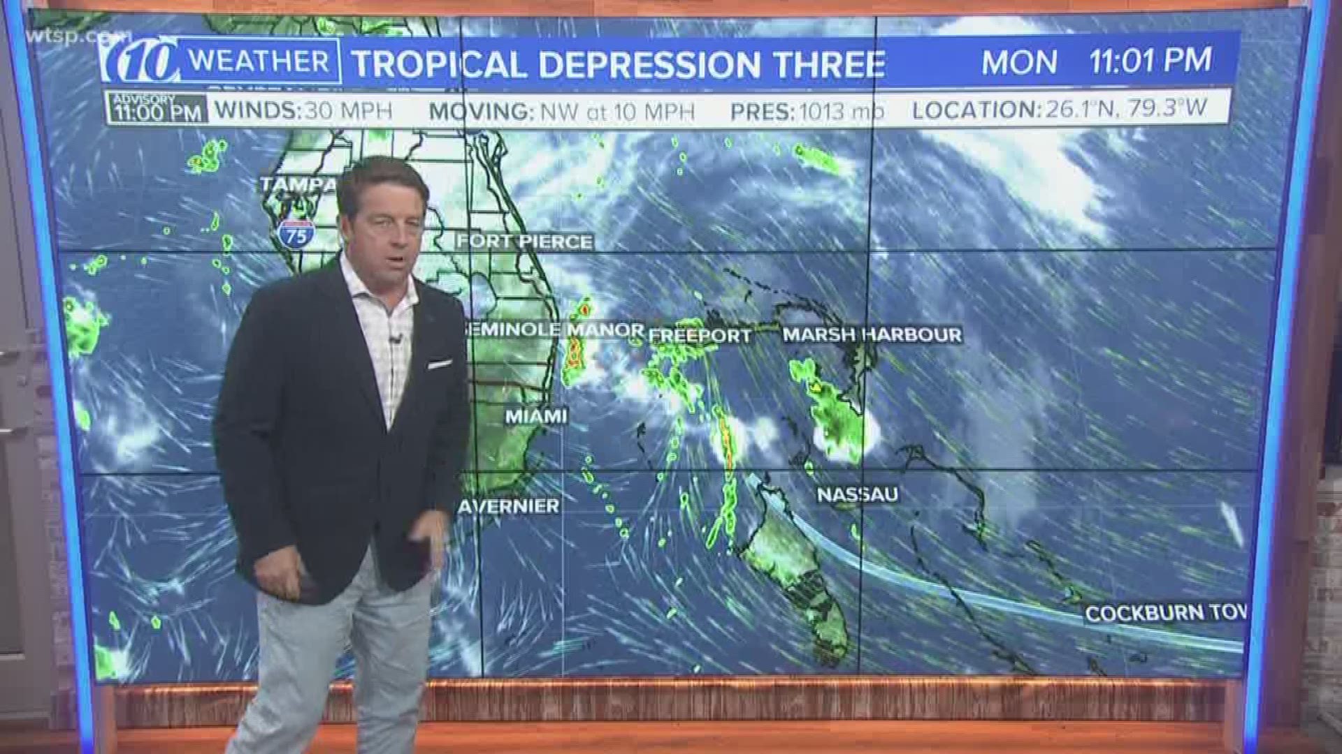 The National Hurricane Center and the 10Weather team are watching a depression forecast to move closer to the Florida coast.