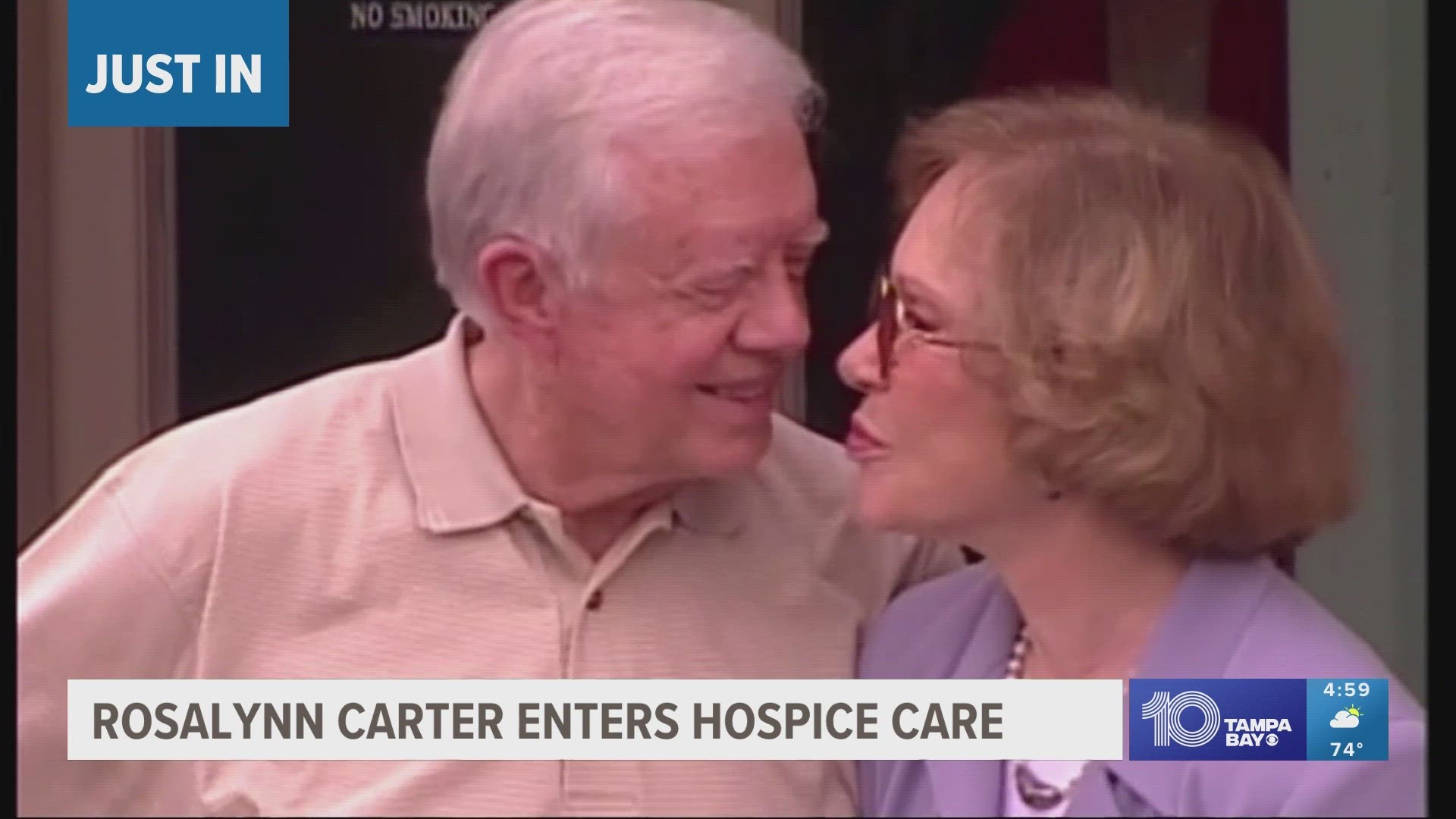 Rosalynn Carter enters hospice care at home in