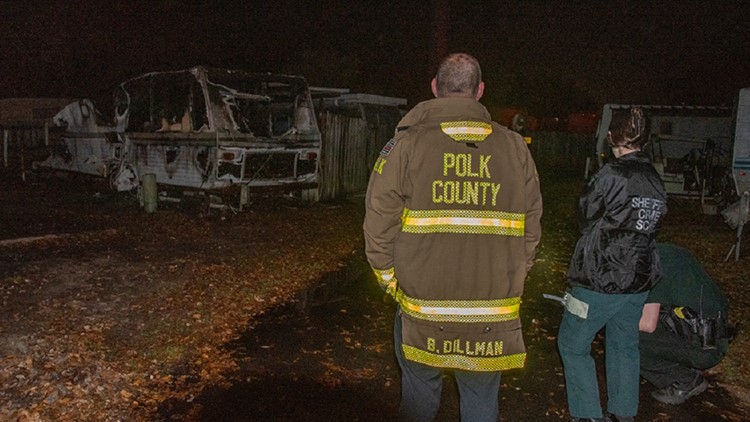 Authorities respond to deadly mobile home fire in Polk RV park | wtsp.com