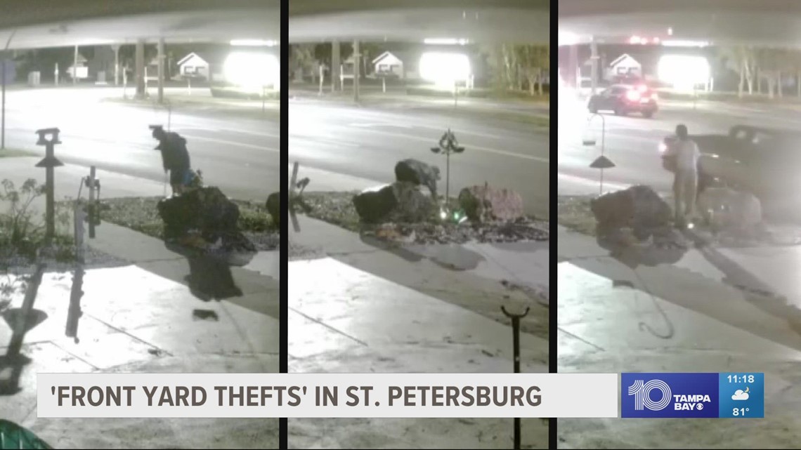 Thieves swiping lawn ornaments from front yards in St. Petersburg