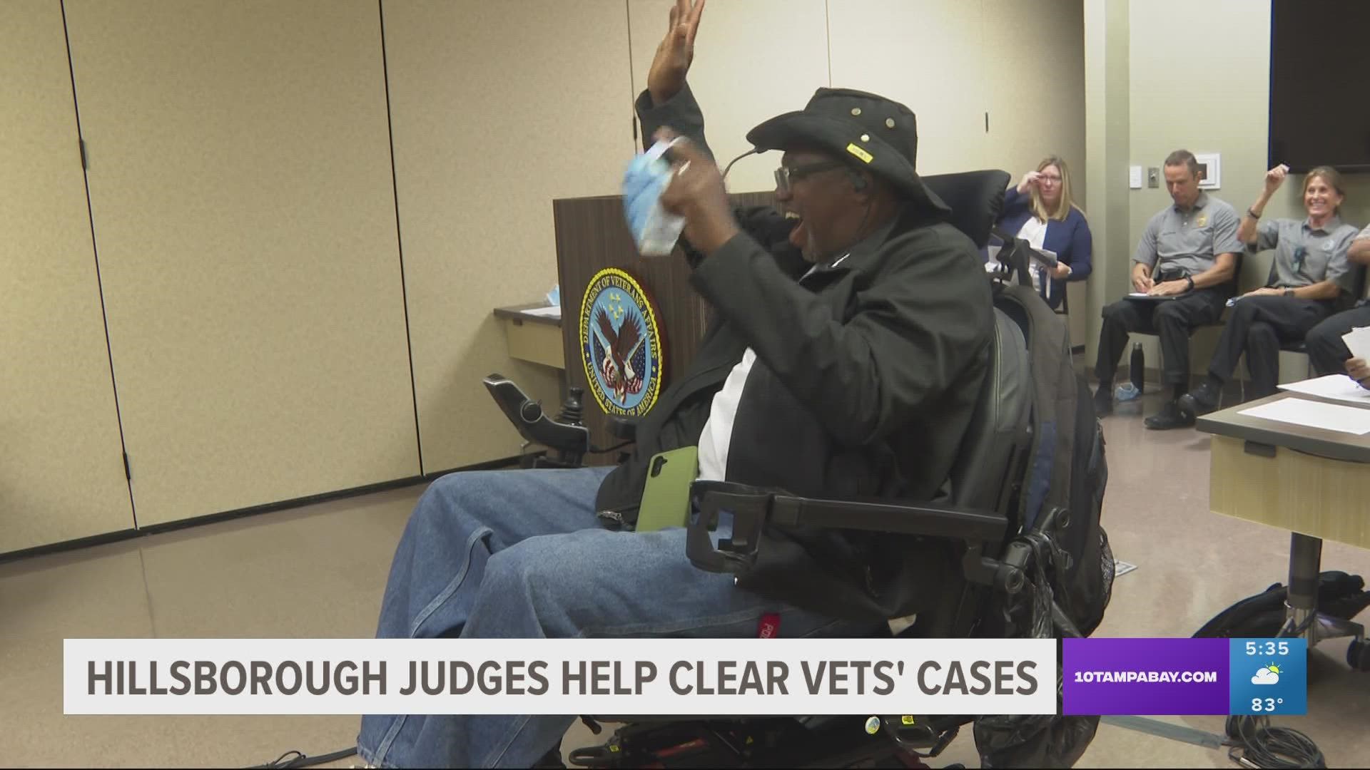 “It’s a massive deal for me. Especially today,” said a veteran, who had a $350 fine cleared.
