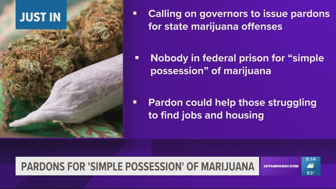 Biden pardons thousands for 'simple possession' of marijuana