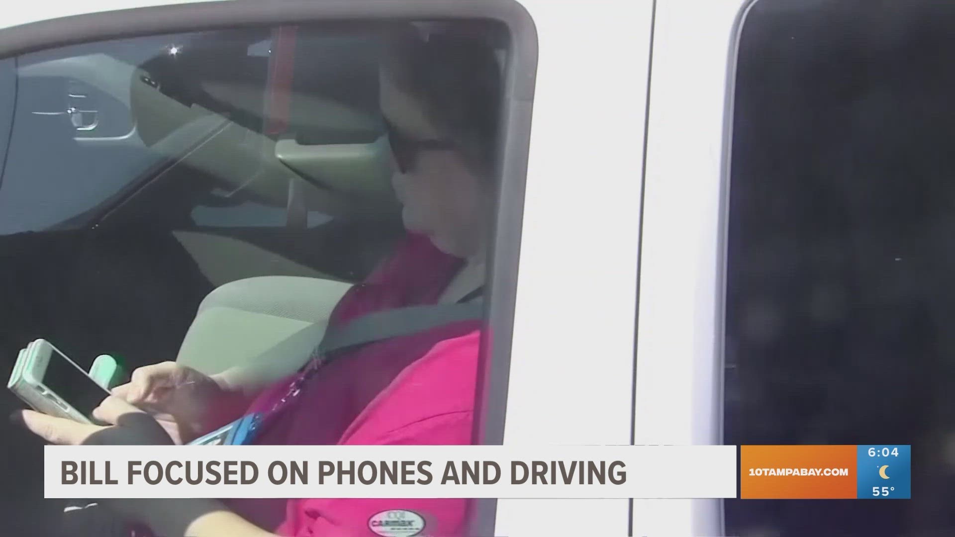 A bill in Florida would make it illegal to use your phone or other handheld device even at a stopped traffic light.