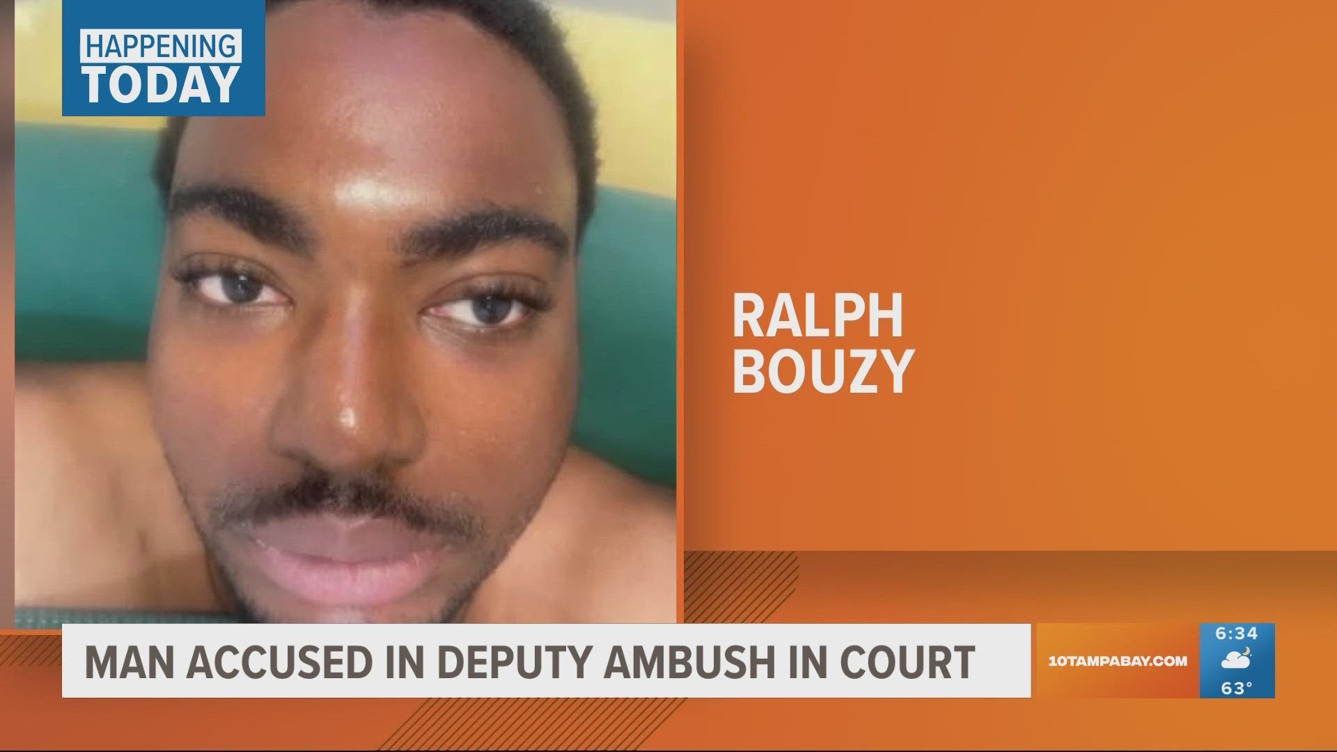 Ralph Bouzy is accused of intentionally crashing his car into two Hillsborough County deputies.