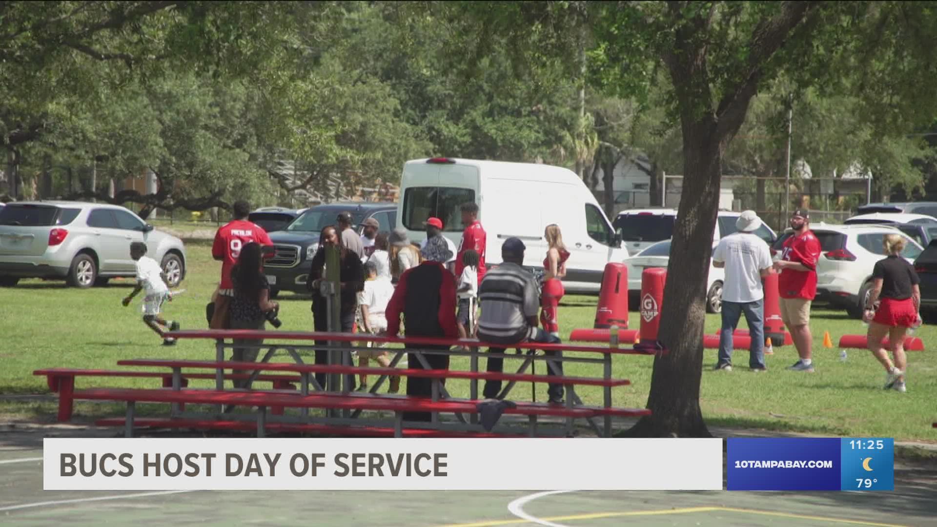 The Tampa Bay Buccaneers and technology company Jabil partnered for their fifth annual Day of Service.