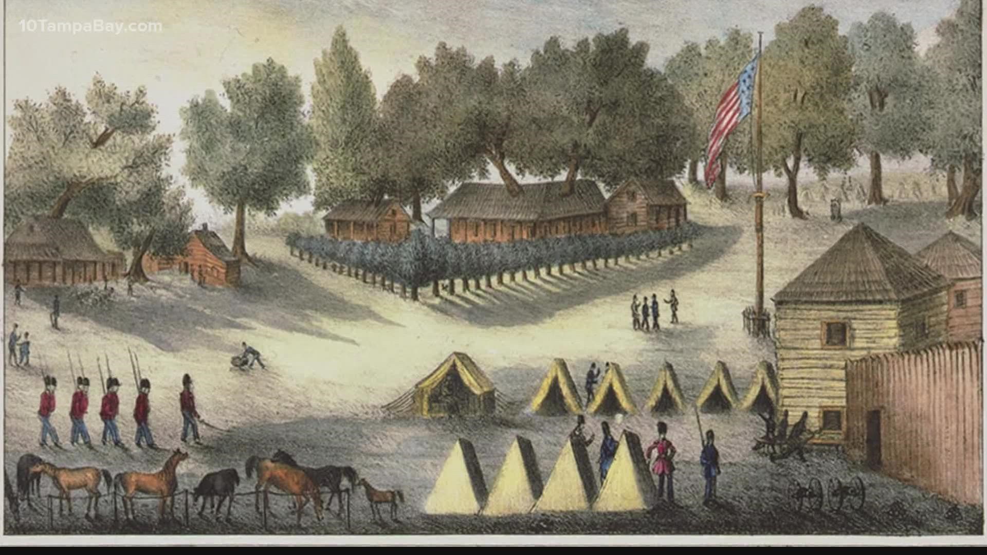 The history of the Seminole people being captured and forced from Florida has roots in downtown Tampa where the U.S. military post, Fort Brooke, was established.