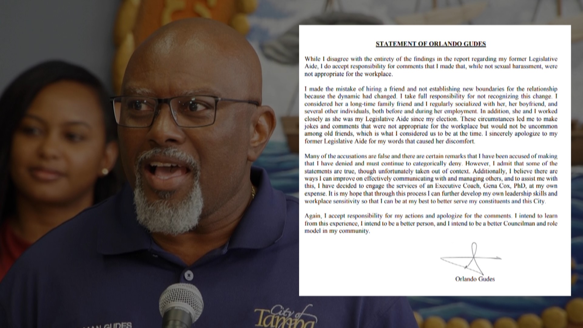 The attorneys for one of Tampa's top city leaders are denying and defending sexual harassment allegations against Council Chairman Orlando Gudes.