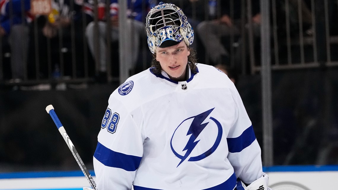 Lightning goalie Vasilevskiy may return on road trip, Cooper says