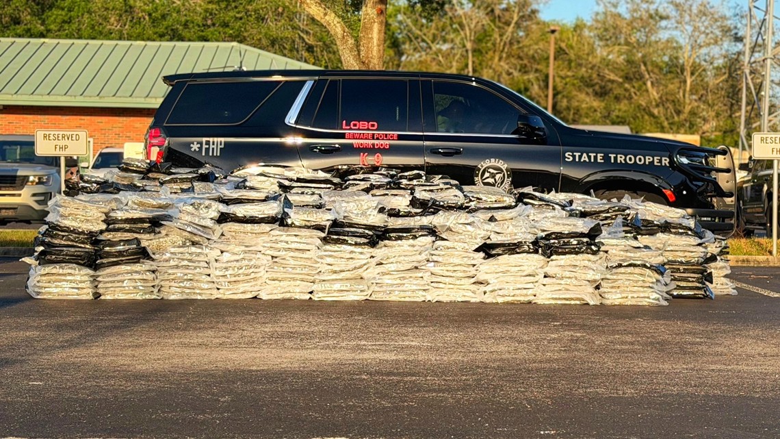 Over 2,000 pounds of marijuana seized after Largo man gets arrested on I-75, FHP says