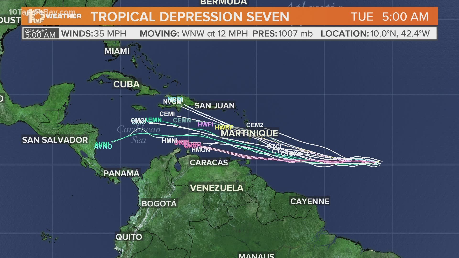 Tracking The Tropics: Tropical Depression Seven Forms | Wtsp.com