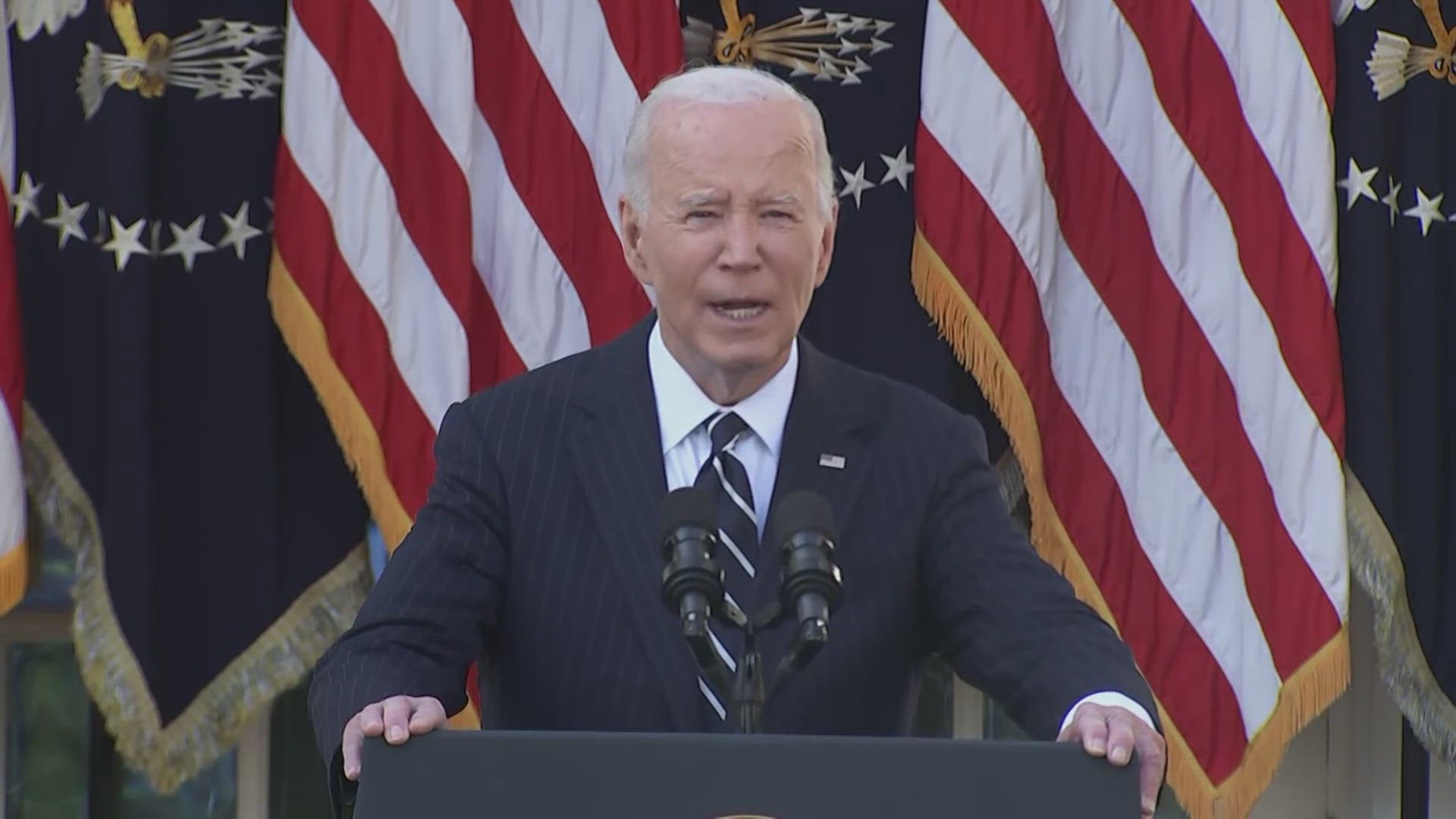 "You can't love your country only when you win," President Joe Biden said.