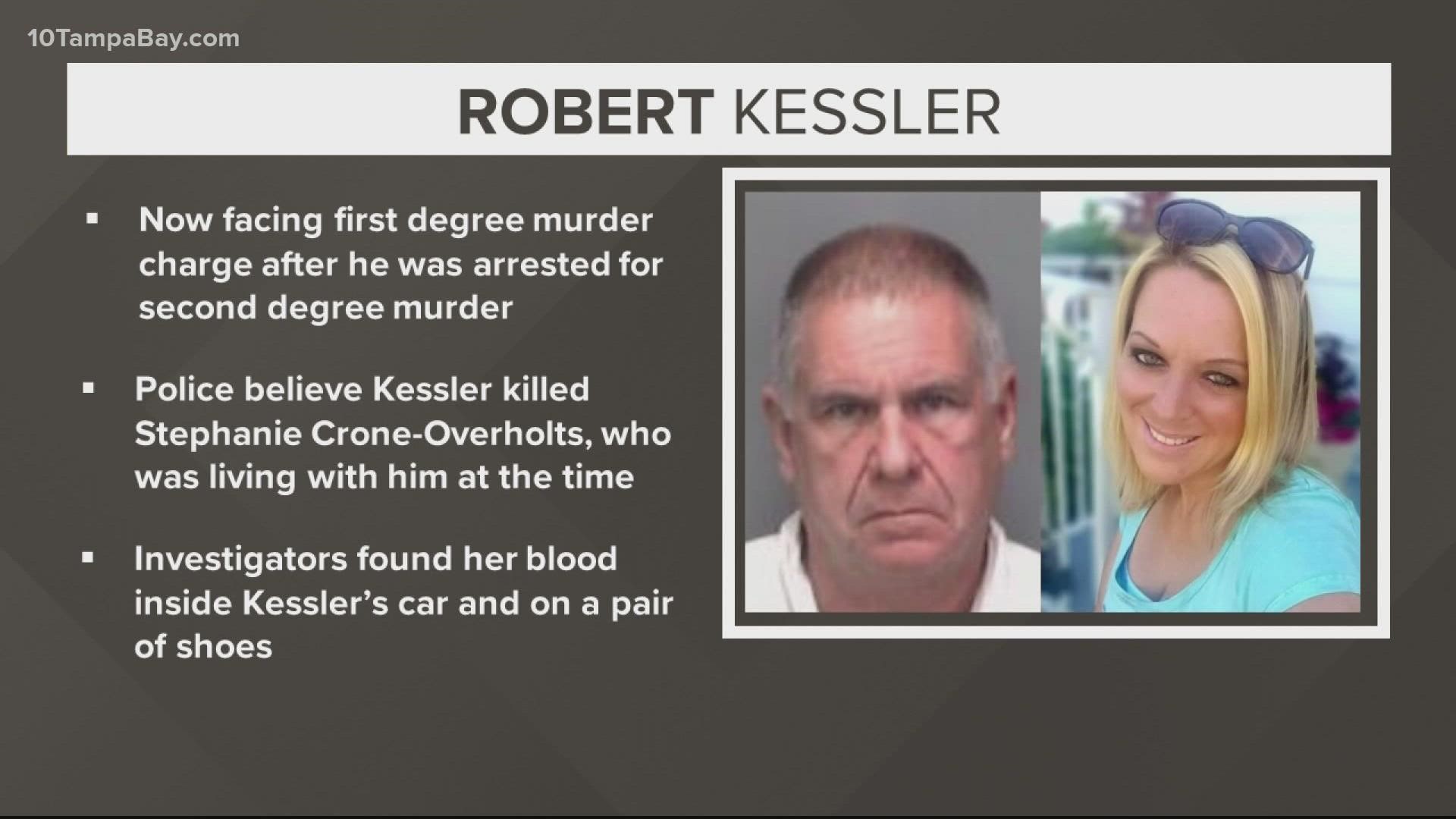 Kessler was arrested for the murder of 47-year-old Stephanie Crone-Overholts.