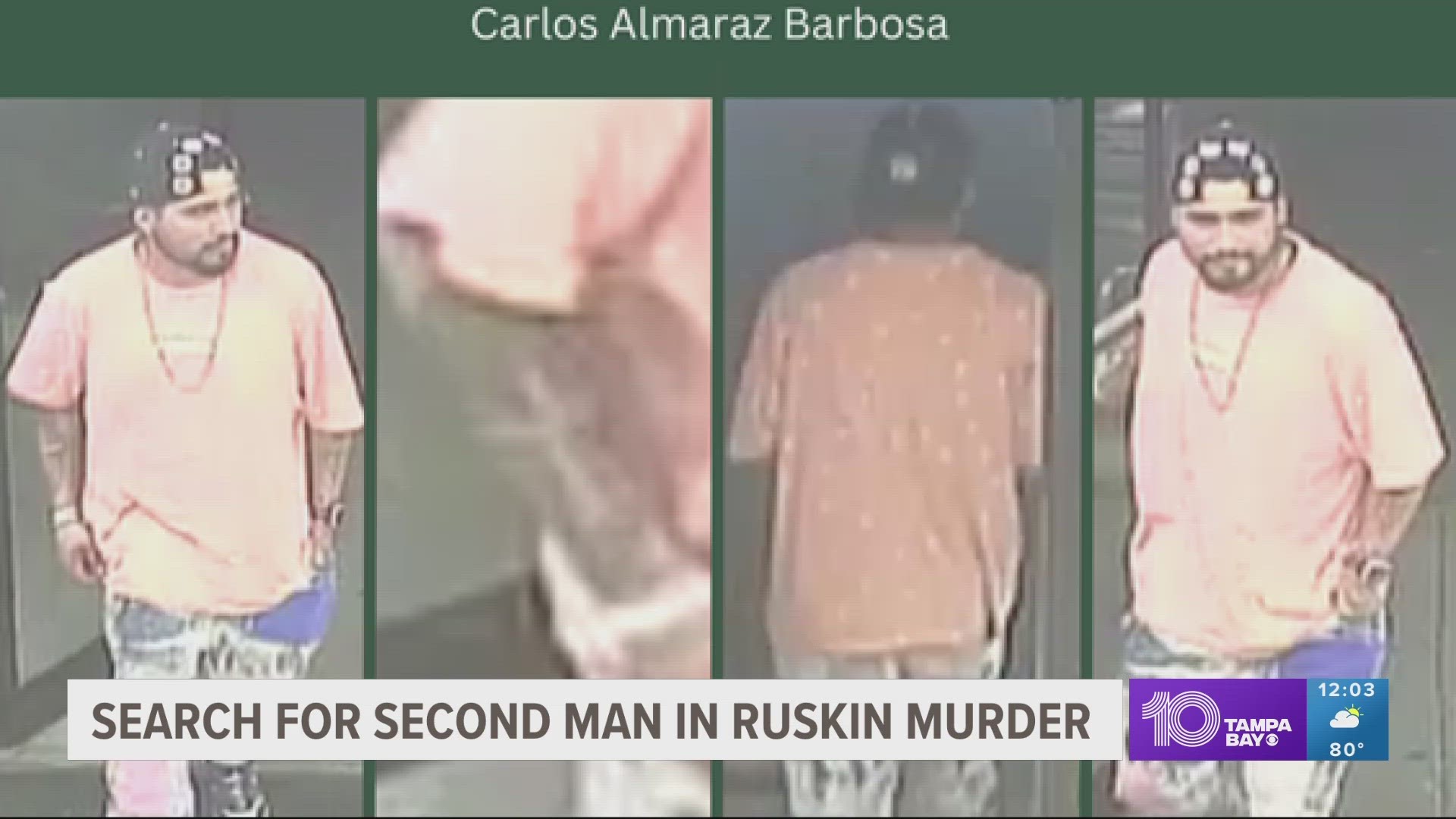 The Hillsborough County Sheriff's Office arrested one suspect in connection to a murder in Ruskin and is currently searching for a second person.