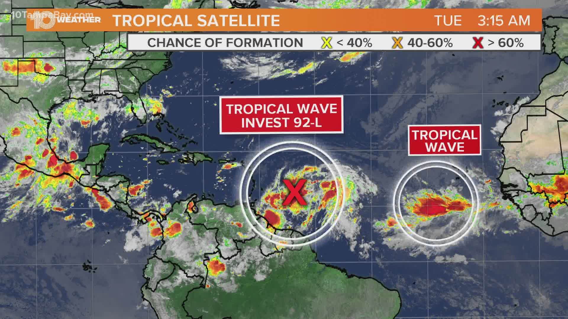 Invest 92L could Tropical Storm Isaias this week