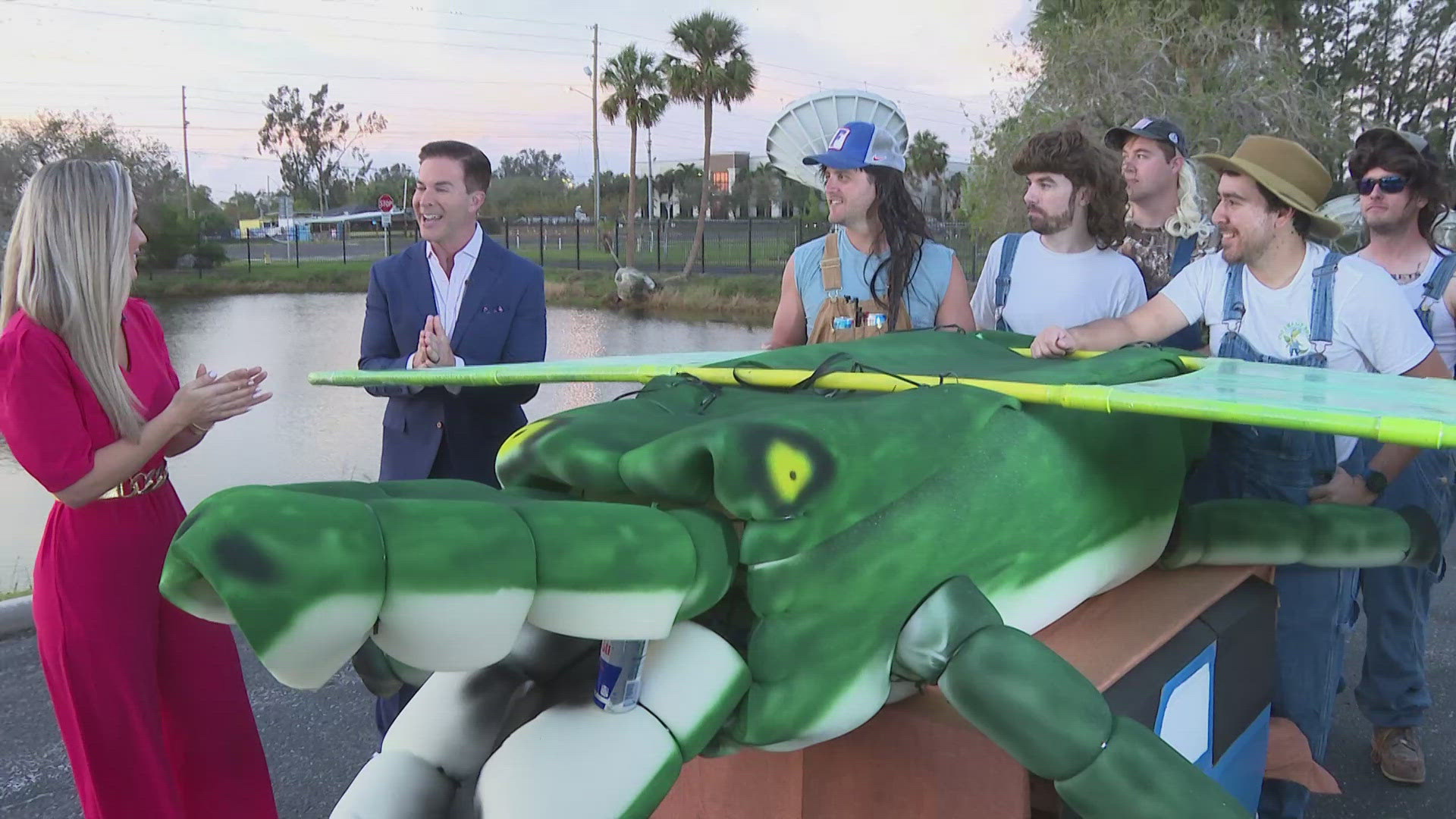 The team stopped by the 10 Tampa Bay studio to talk about their "alligator" flugtag.