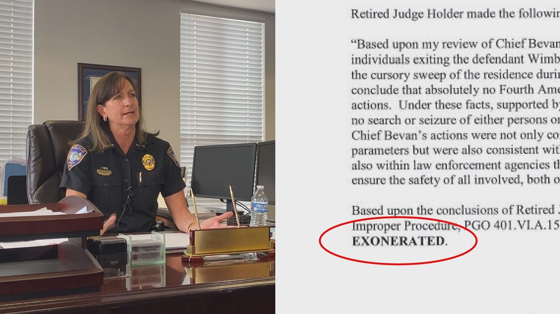 Bradenton police chief exonerated of allegations made against her