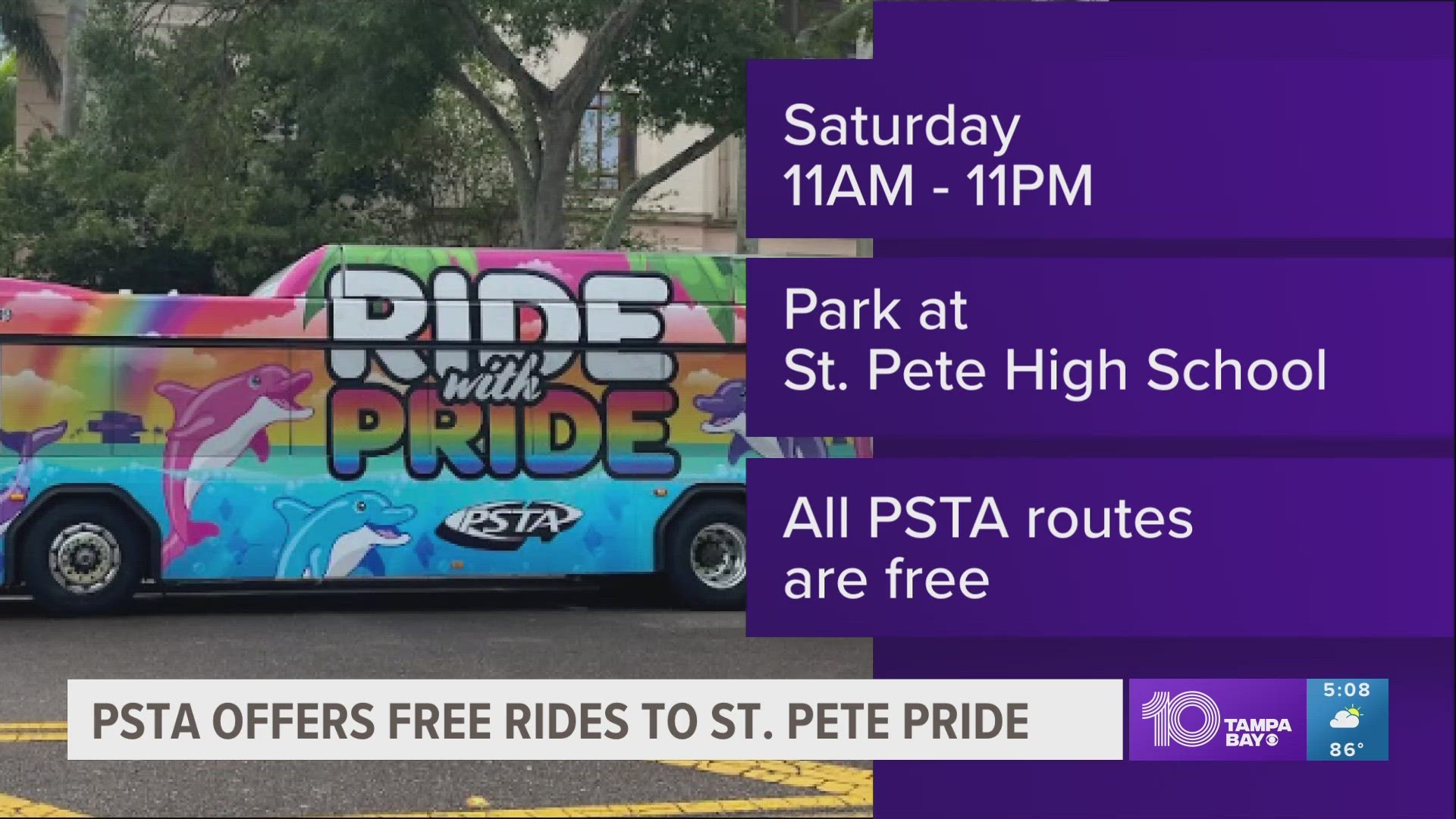 The Pride Parade is free and open to the public. The only thing that would cost money is specific packages people can buy for the parade.