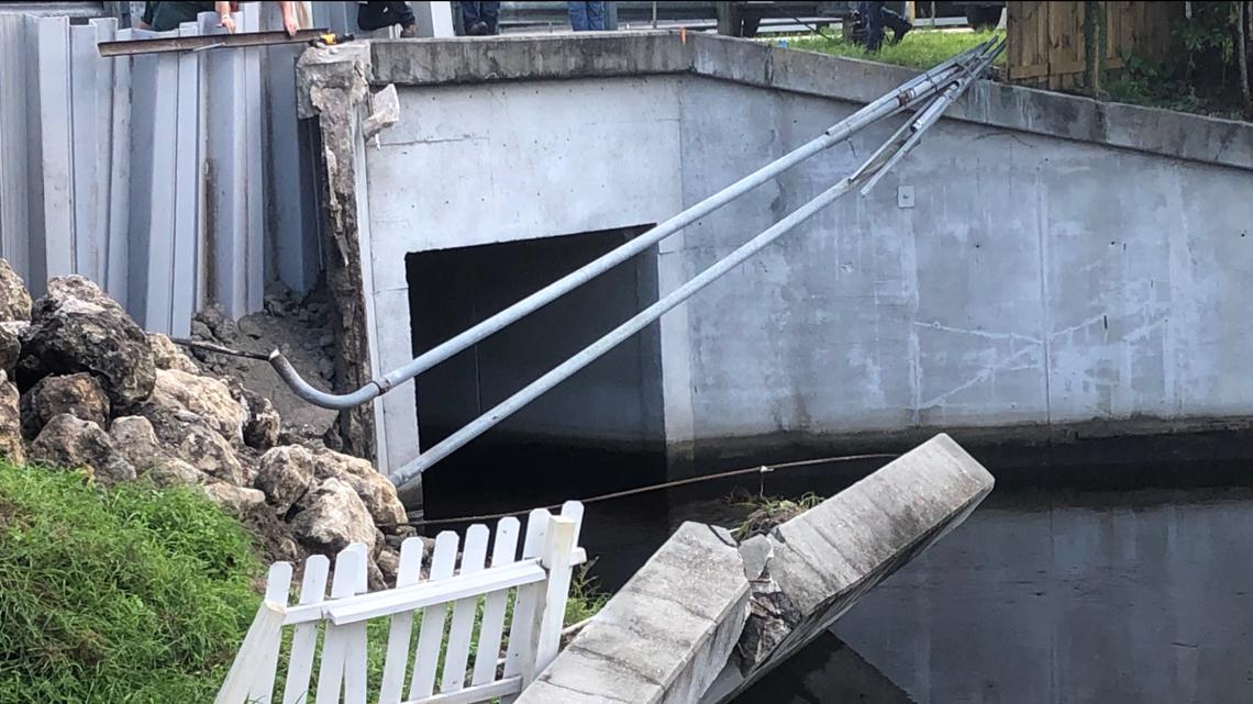 Heavy rains wash out bridge in Manatee County | wtsp.com