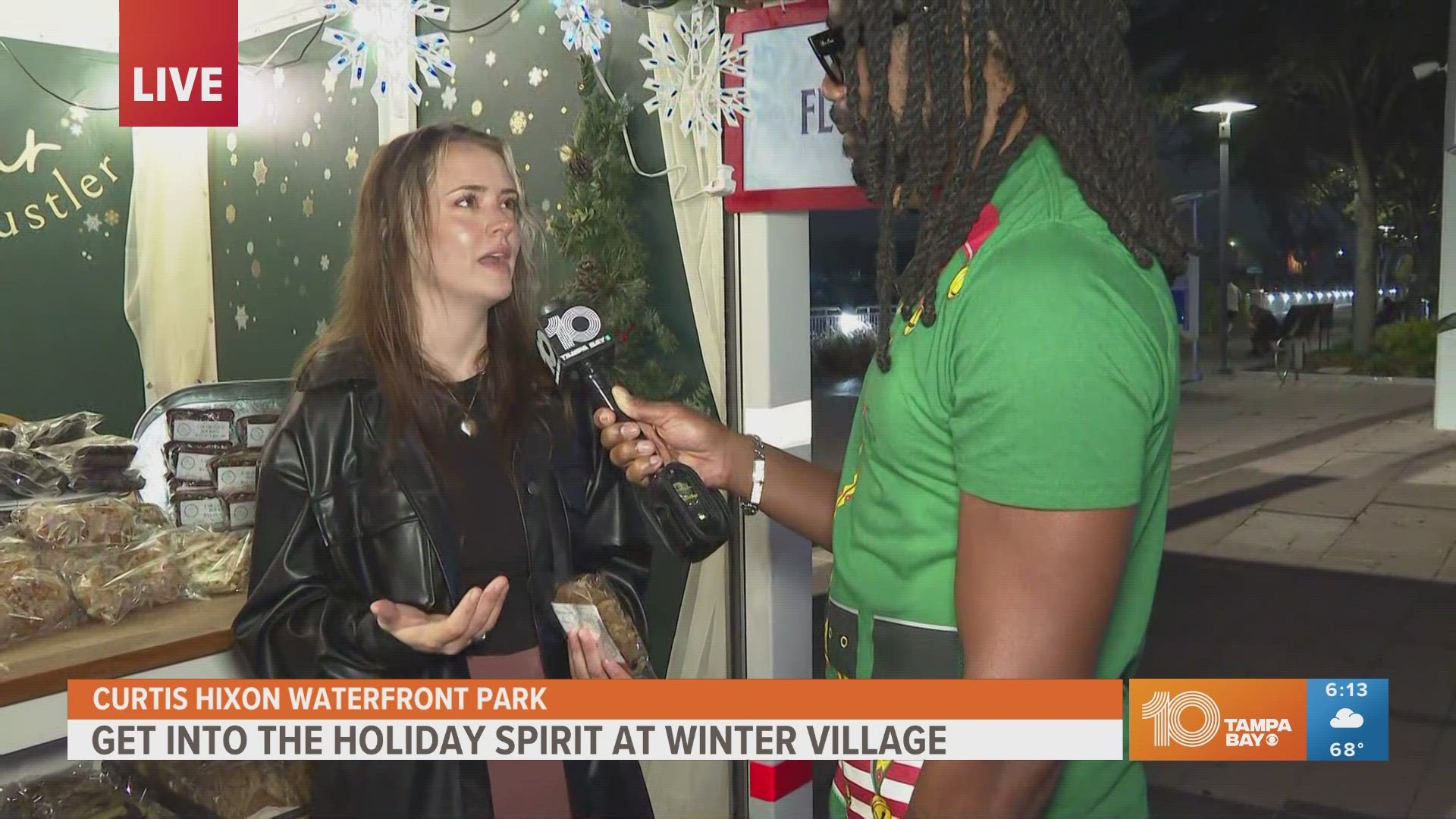 Jabari Thomas gives us a hint of the festive sights and activities now open at the Winter Village.