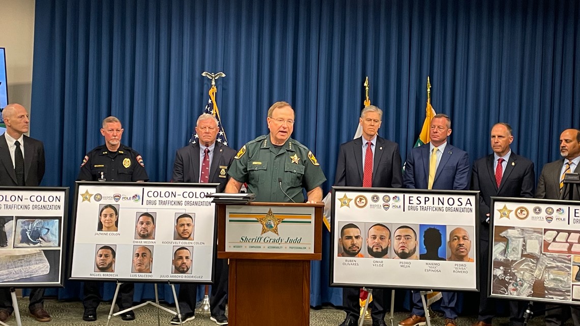 Sheriff Grady Judd: 11 arrested, kilos of cocaine, fentanyl seized during  multi-agency investigation