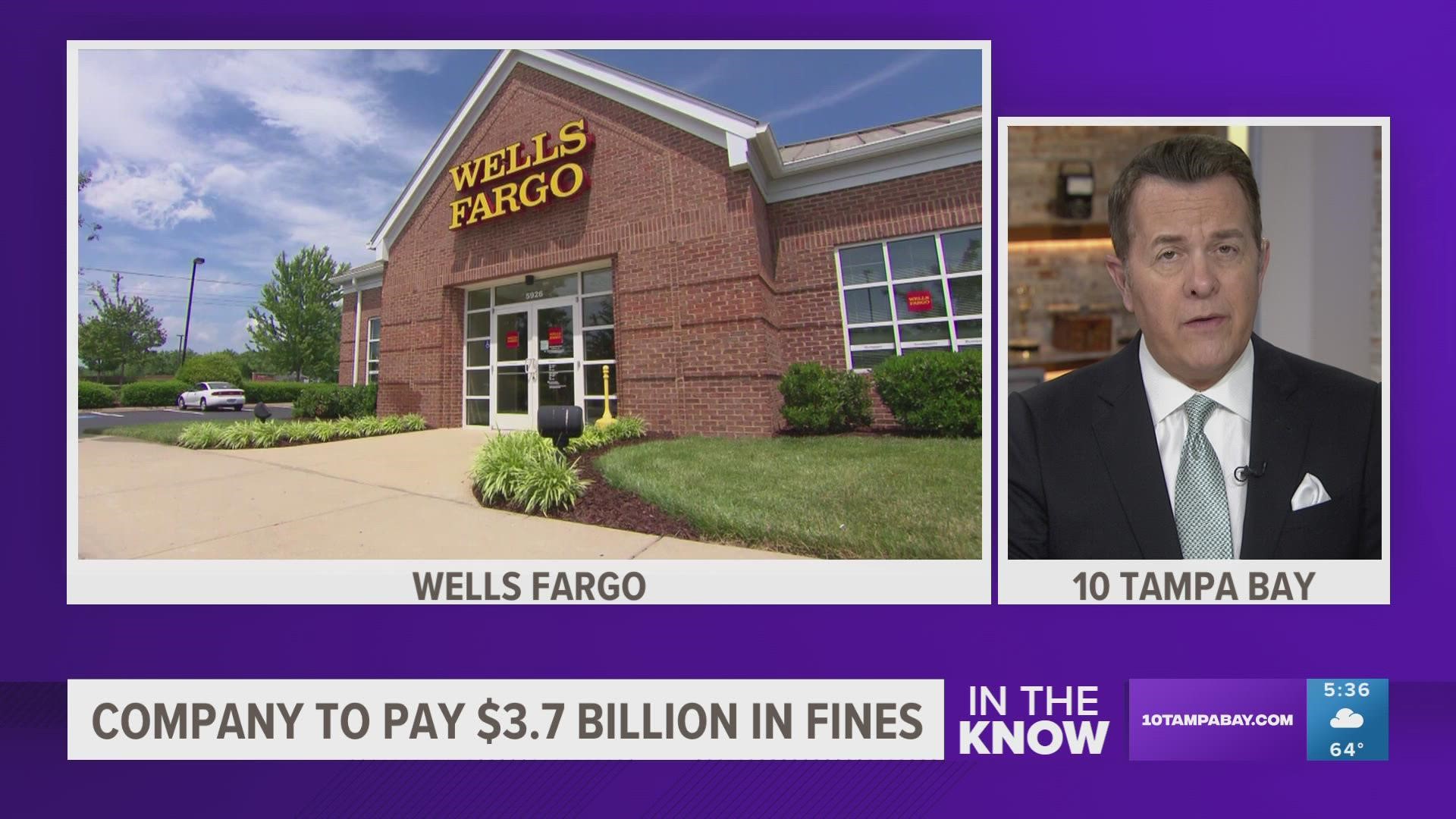 The amount is nearly quadruple the previous $1 billion penalty that Wells Fargo paid in 2018 to cover widespread consumer law violations.