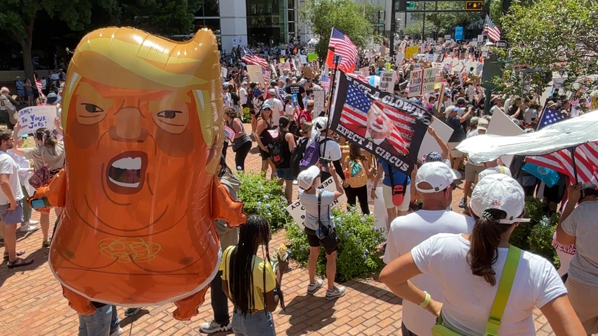 Organizers say the protests are a "nationwide day of defiance" and a movement to "reject authoritarianism."
