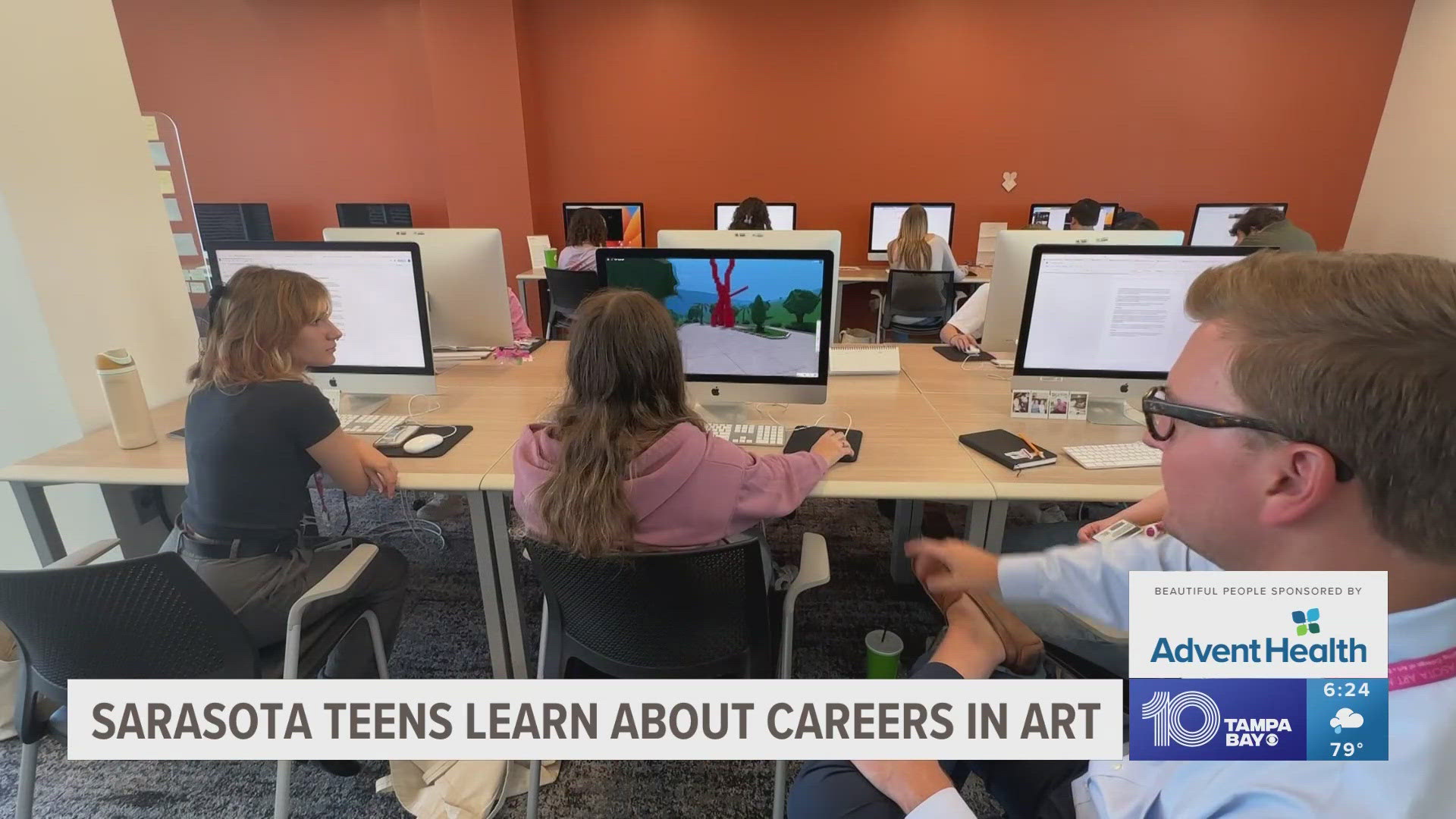 The program gives teens in the Sarasota area an opportunity to learn about careers in art.