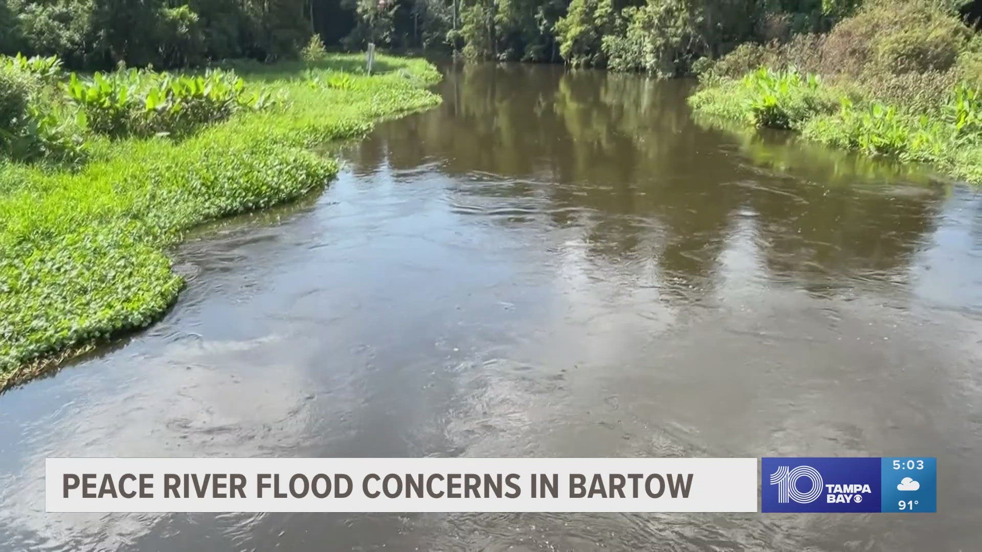 Bartow emergency management workers say excess water in the Peace River came from massive water releases.