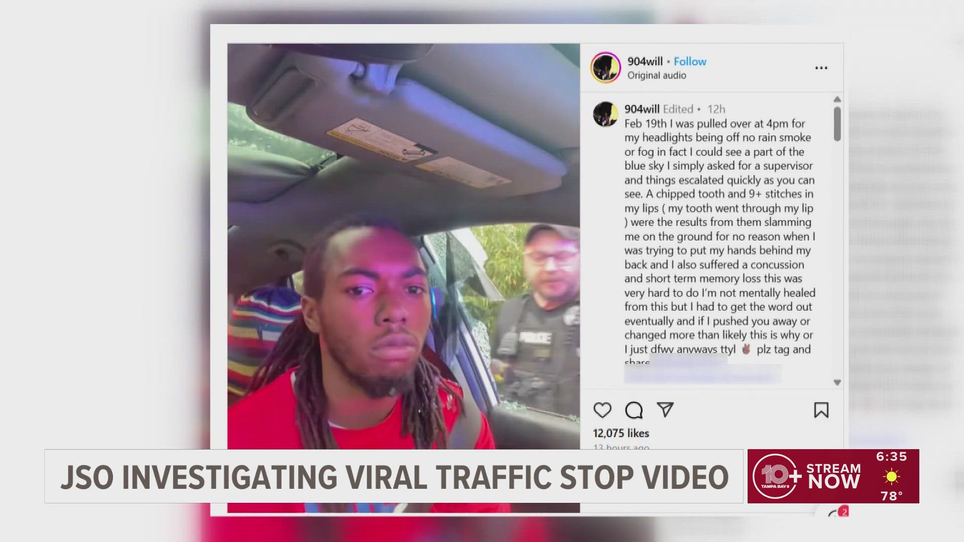 Jacksonville Sheriff T.K. Waters said Sunday the agency has launched an internal investigation after the video garnered attention on social media.