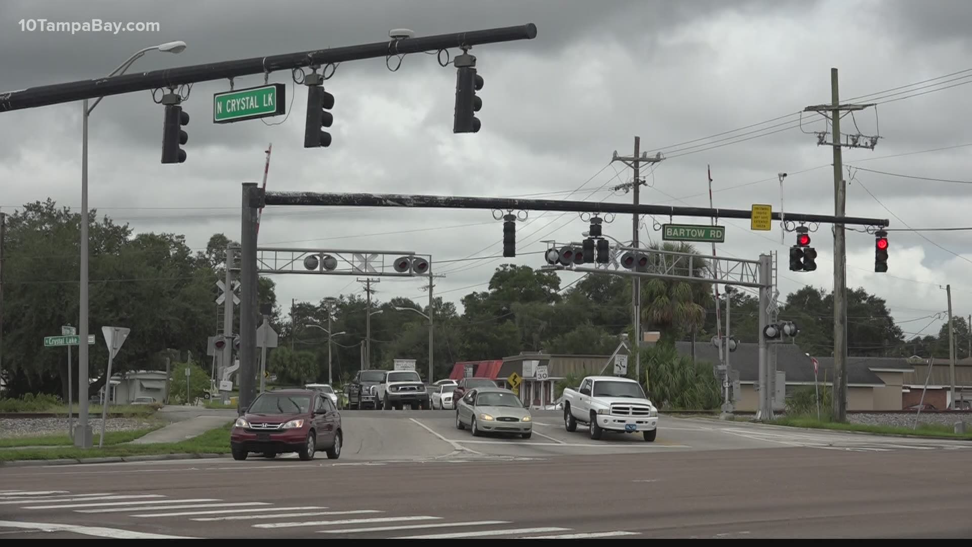 The city is testing out sensors that detect drivers quickly approaching a red light and delay green lights to avoid a crash.