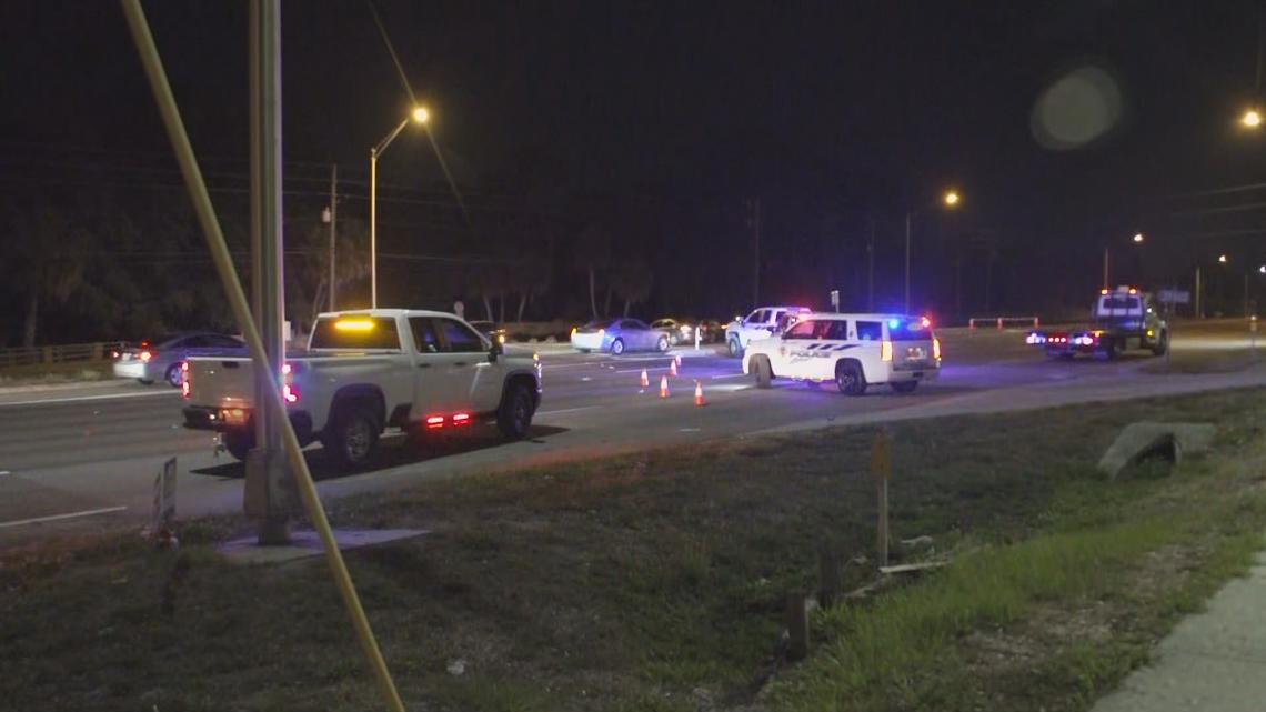 Pedestrian hit, killed after crash on US-19 in Pinellas County | wtsp.com