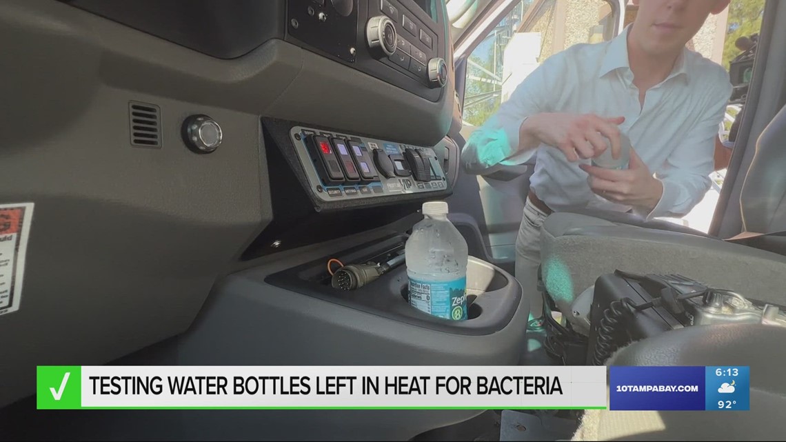 Grabbing that water bottle left in your hot car? It could be a breeding ground for bacteria